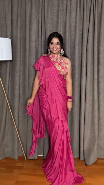 Rosava Pre Stitched Saree