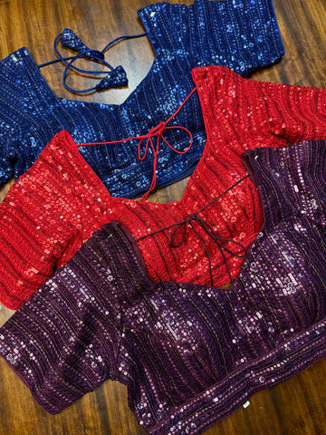 Net Sequins Blouse – Navira