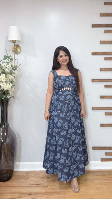 Long denim Dress