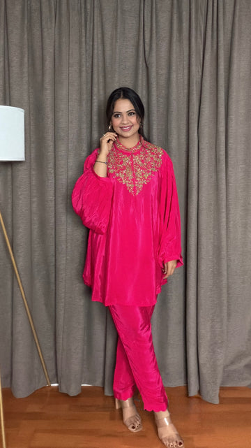 Gul Rosé – Crepe Silk Co-ord Set