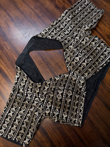 Elira Zari Sequins Halter Blouse