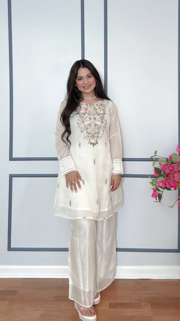 Safed Ruh Chanderi Set
