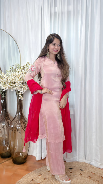 Blush Radiance Tissue Shimmer Suit