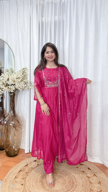 Suhana Mulmul Chanderi Suit