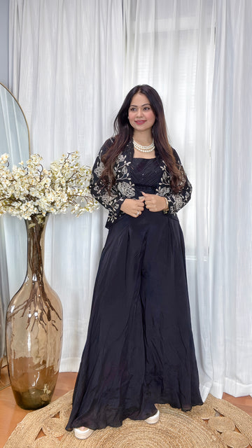 Timeless Black indo-western