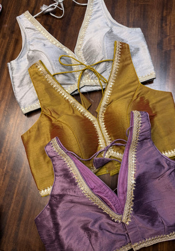 Veyra Raw Silk Zari Blouse