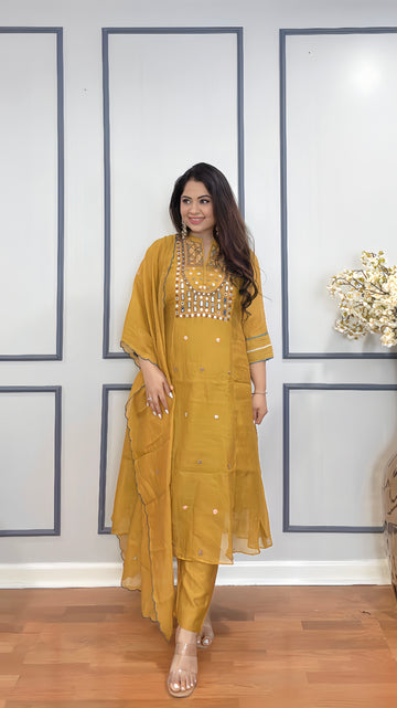 Chanderi Grace Mulmul Suit