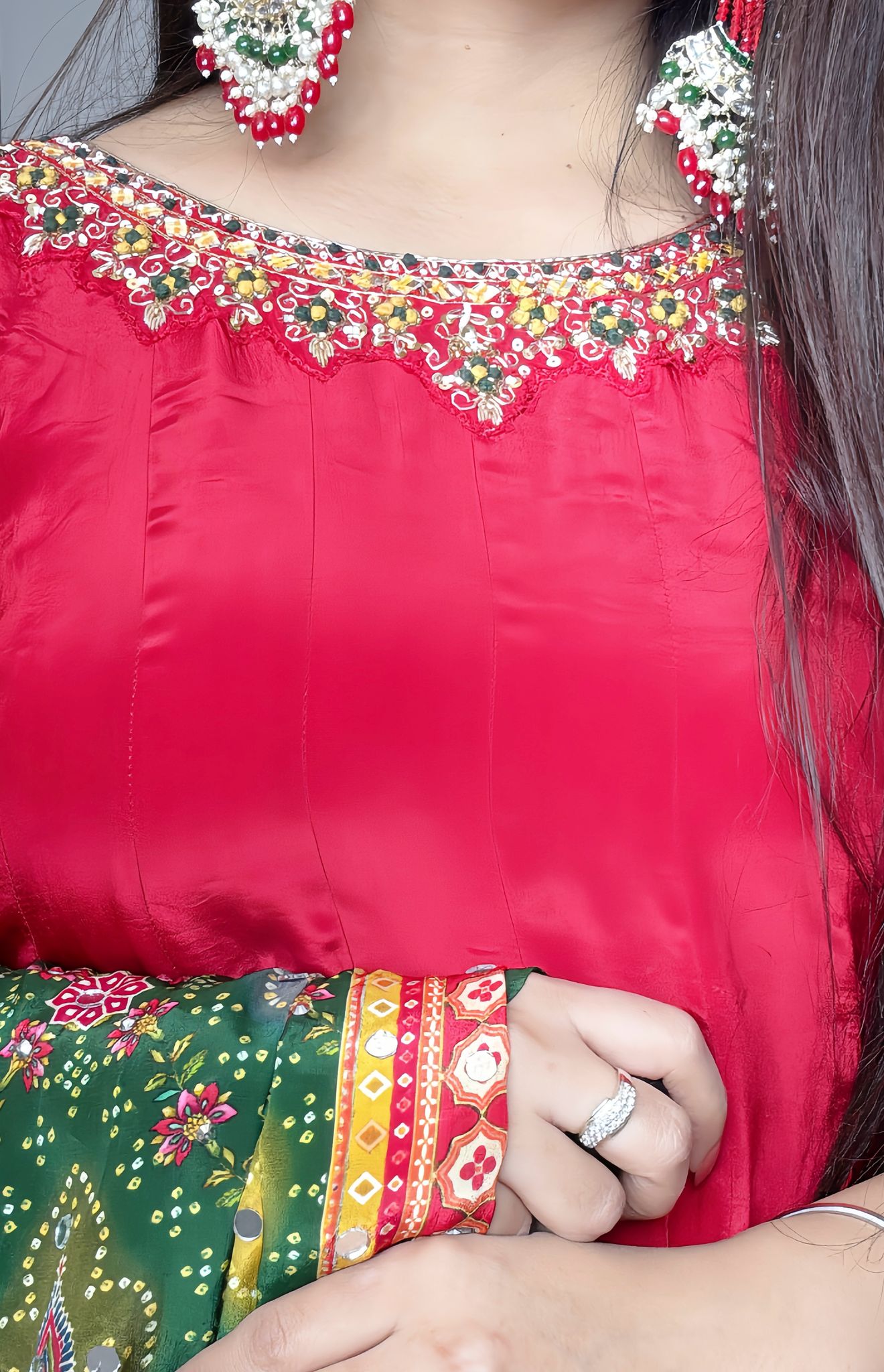 Elegant Crepe Silk Anarkali Suit