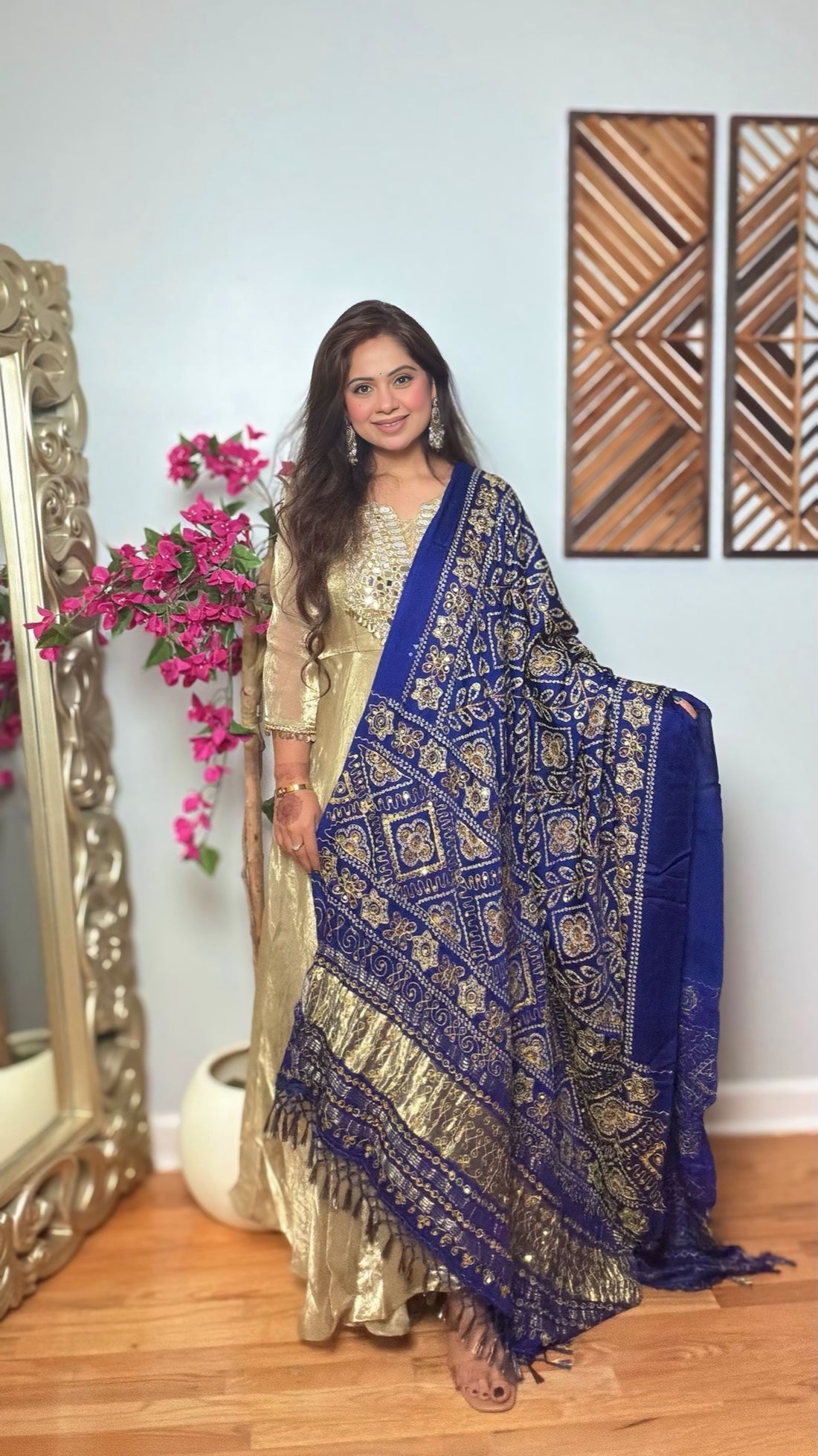 Hemvani Gajji Silk Zari Sequins Dupatta