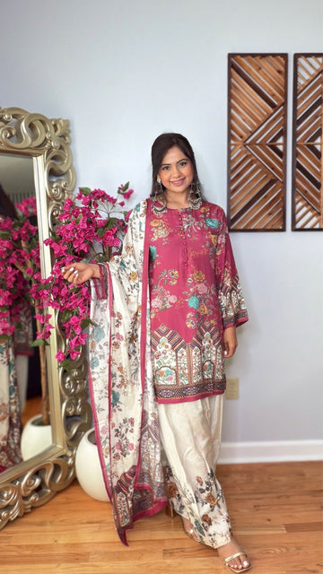Sahiba Floral Farshi Suit