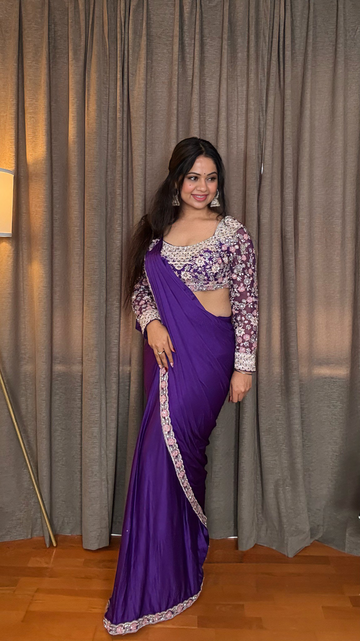Vyanika Pre Stitched Saree