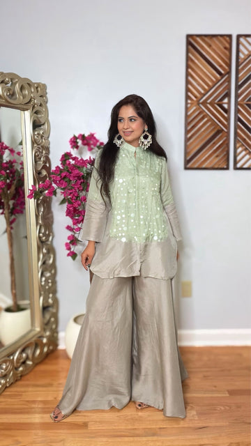 Anevi Raw Silk Co-ord Set