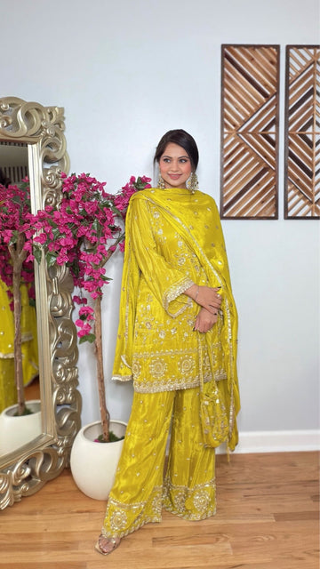 Zehraani – Embroidered Palazzo Set