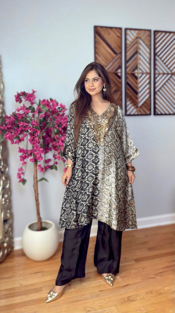 Osvika Crepe Silk Loose Fit Co-Ord Set
