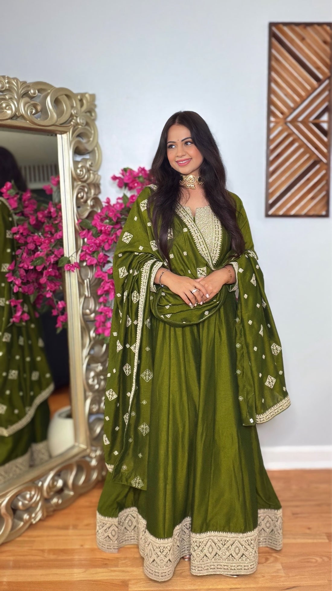 Zayva Anarkali Gown with Dupatta