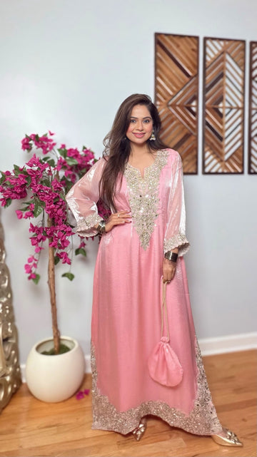 Pranisha – Glass Tissue Phiran Suit