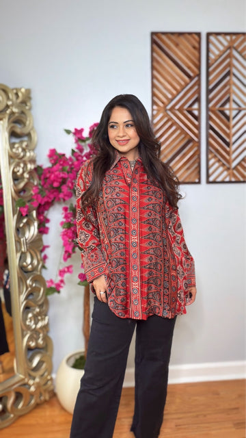 Velmora Ajrak Signature Shirt