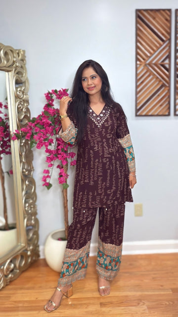 Zehna Rayon Cord Set