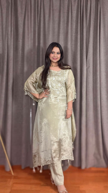 Rishani – Tissue Silk Kaftan Set