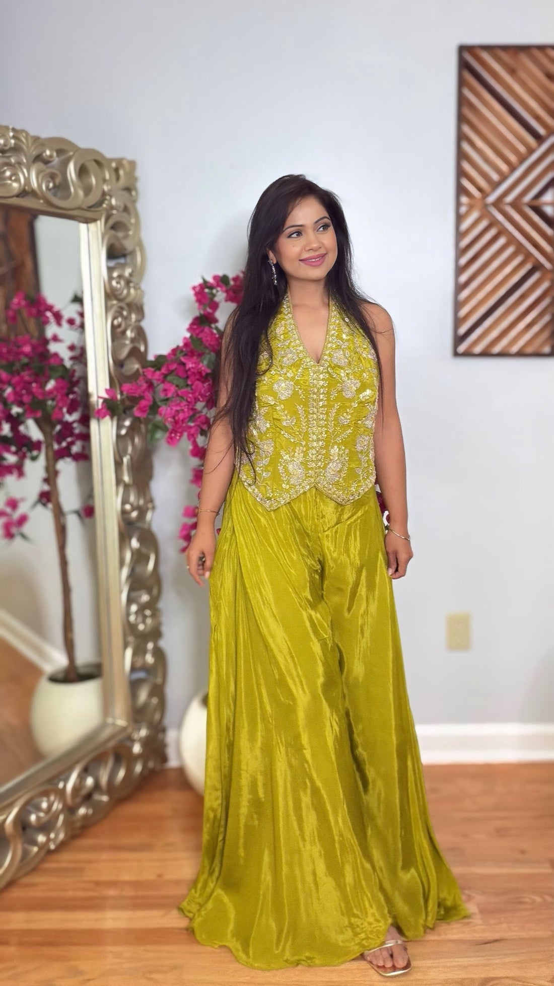 Aarzoo Crepe Silk Indo-Western Set
