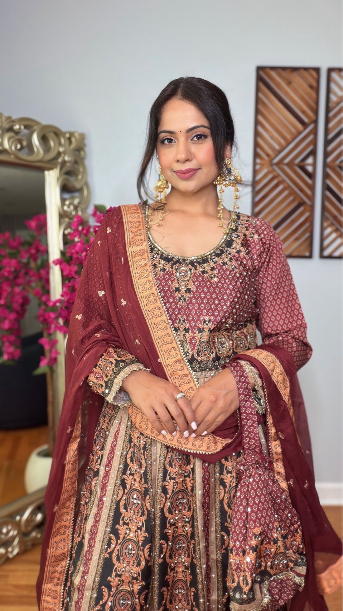 Ruhanika Pure Silk Anarkali Suit Set