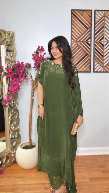 Elvaria Drape Kaftan Set