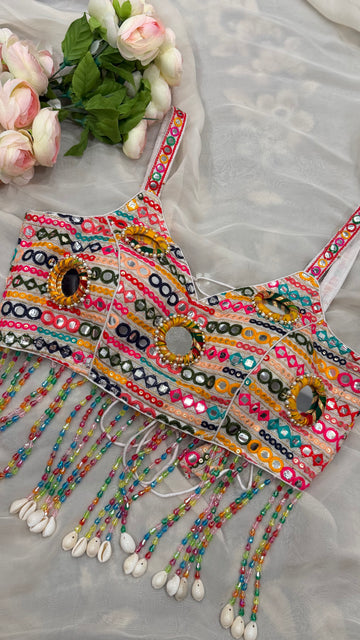 Rangini Mirror Fringe Blouse