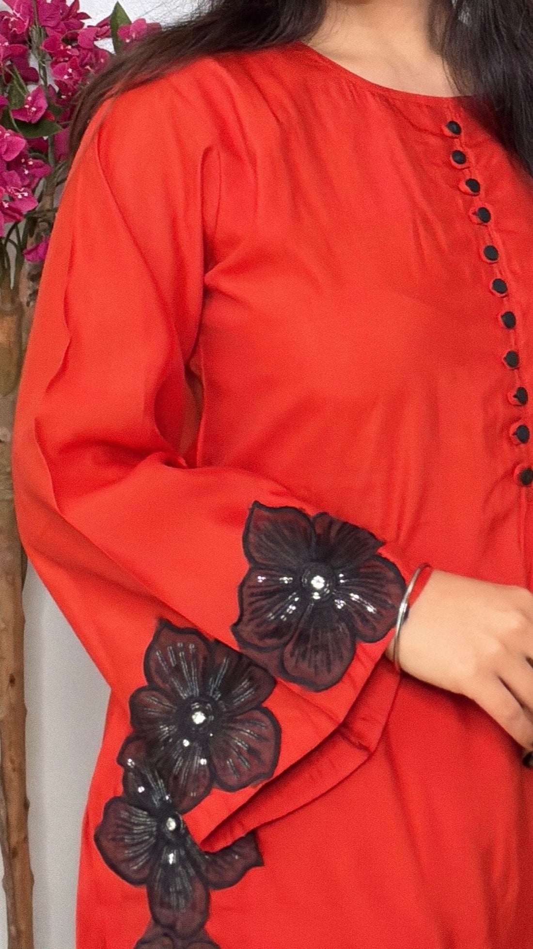 Elunira Muslin Silk Farshi Coord Set