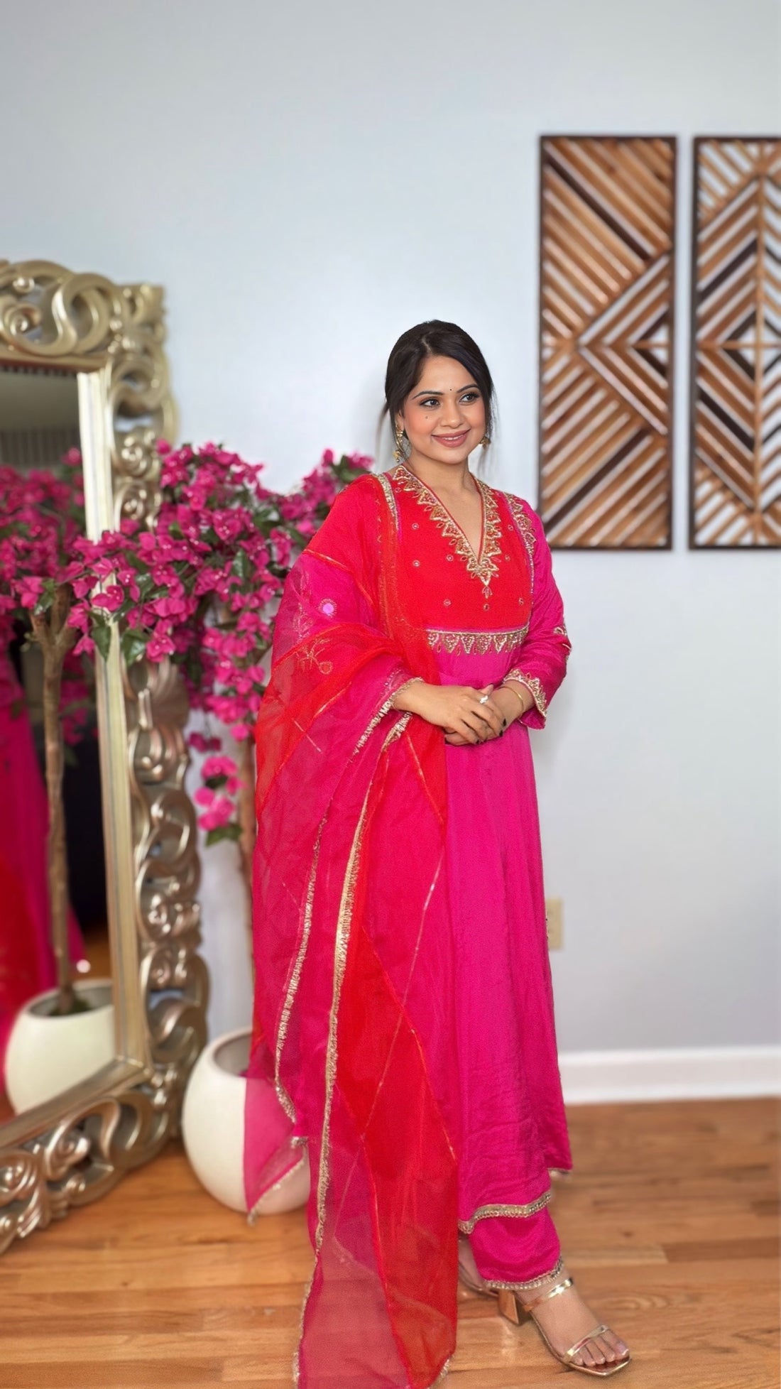Zariva – Chinon silk Anarkali