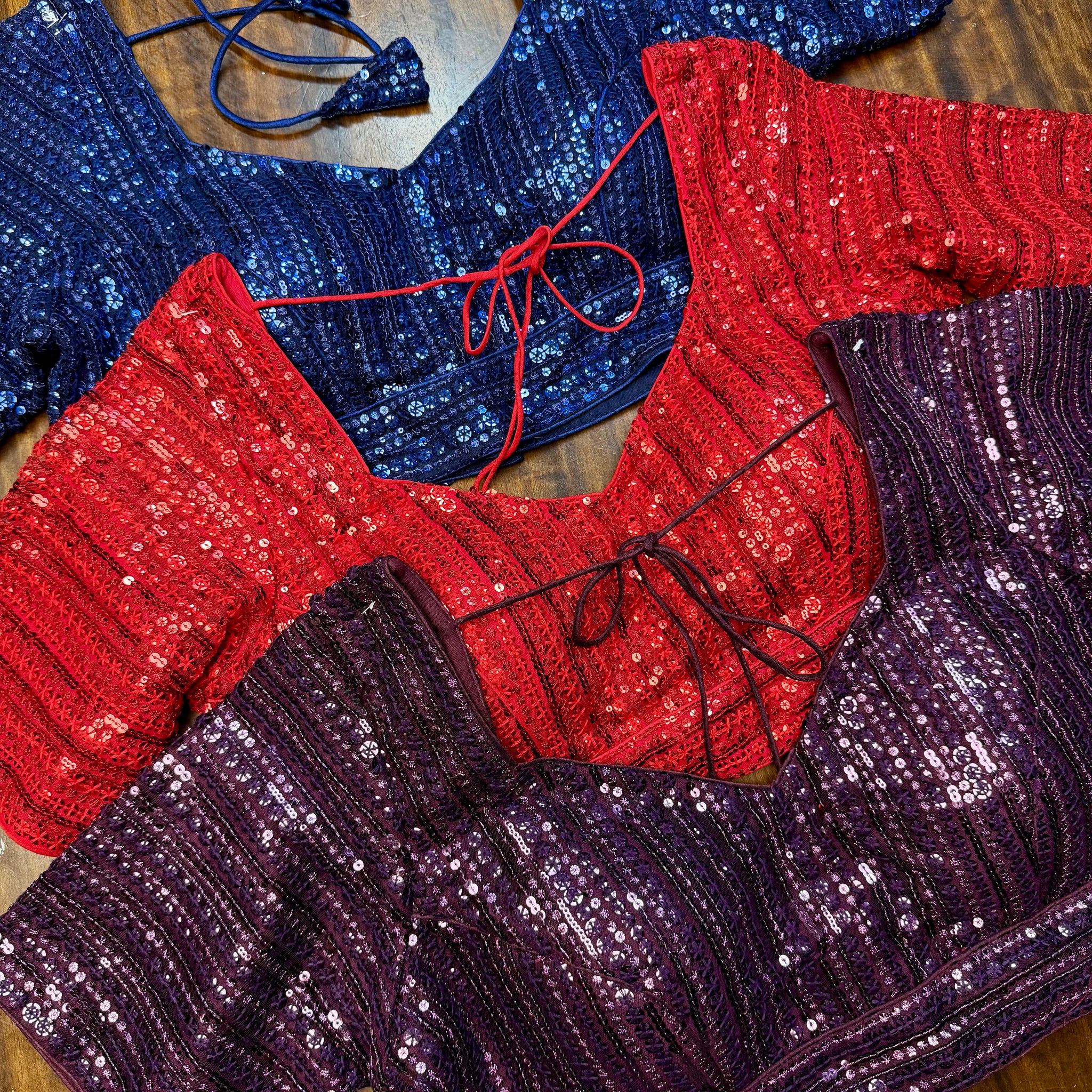 Net Sequins Blouse – Navira