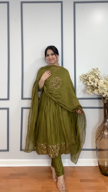 Mehr Mehendi Sequin Anarkali