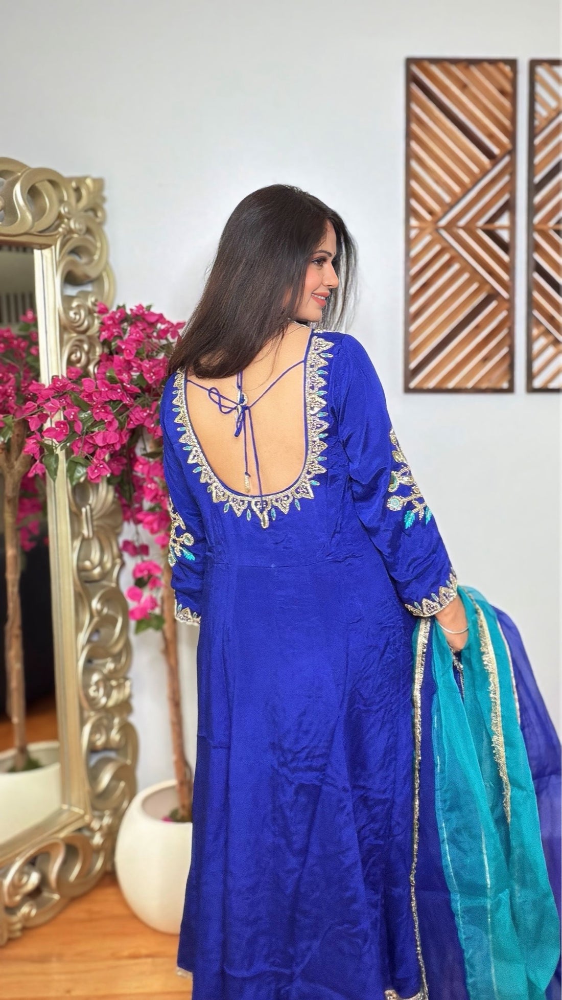 Ayris – Chinon silk Anarkali