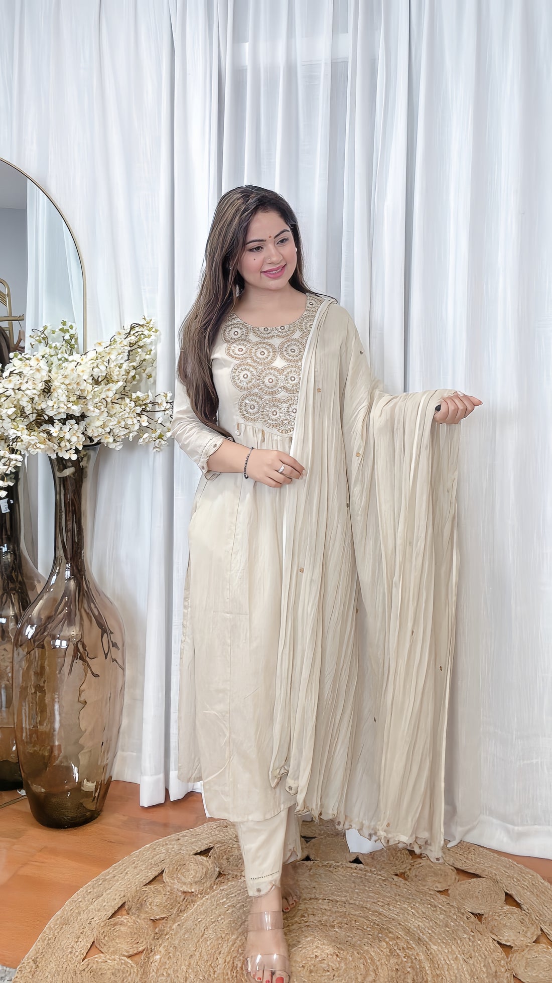 Sand Dune – Mulmul Cotton Suit