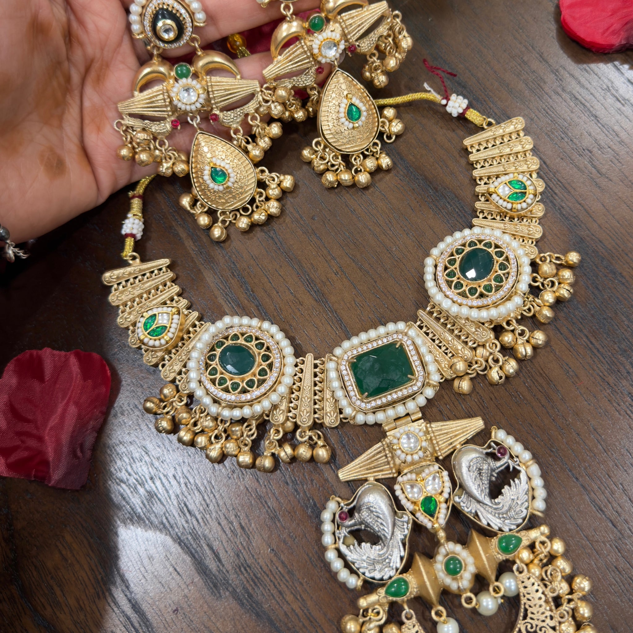 Nayantara Heritage Brass Necklace Set