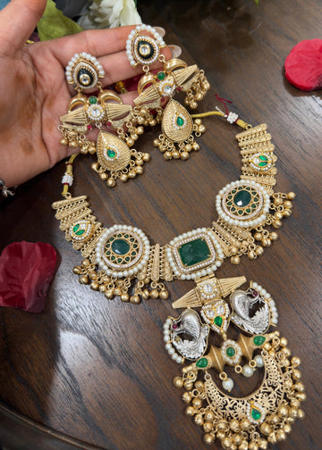 Nayantara Heritage Brass Necklace Set
