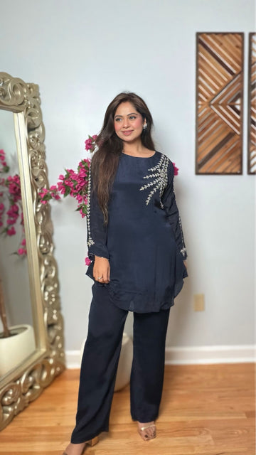 Anvika Chinon Silk Cord Set