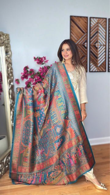 Vayuna Dola Silk Woven Dupatta