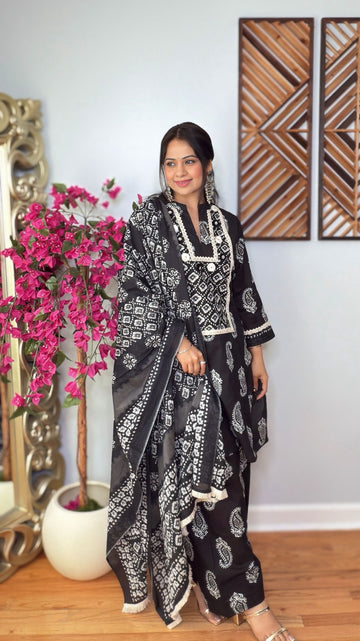 Zivana Handblock Farshi Suit