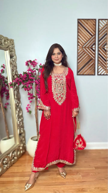 Ruchika – Mirror Work Pakistani Style Kurta Set