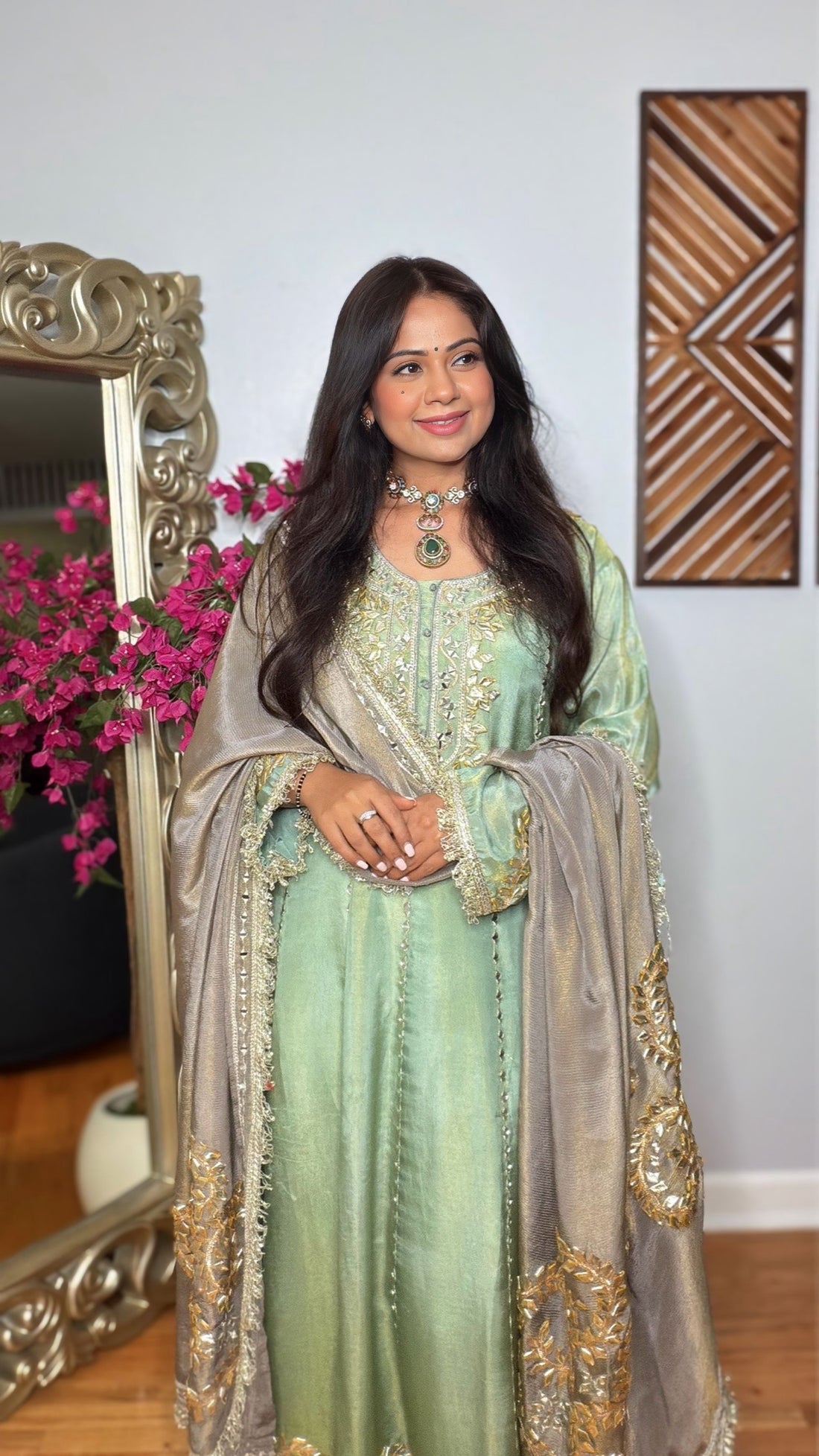 Sereia Tissue Anarkali Gown