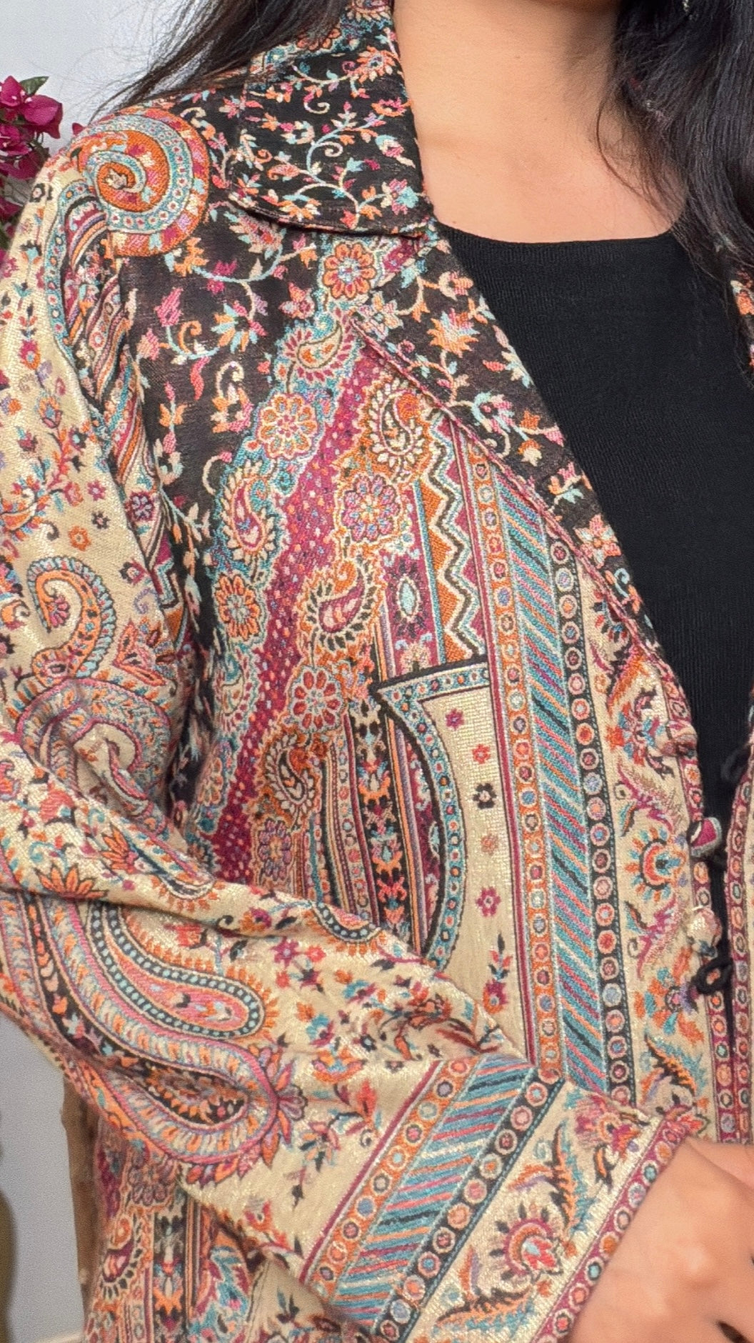 Kashmirae – Jamdani Pashmina Coat Set