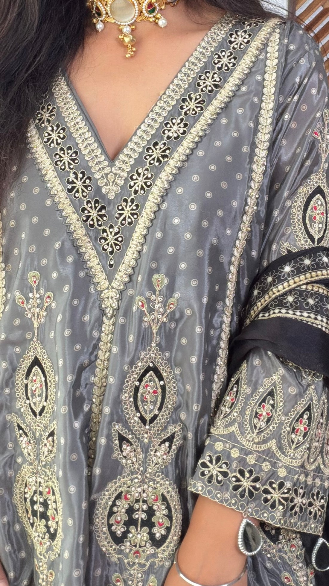 Mehrun Short Anarkali Palazzo Suit