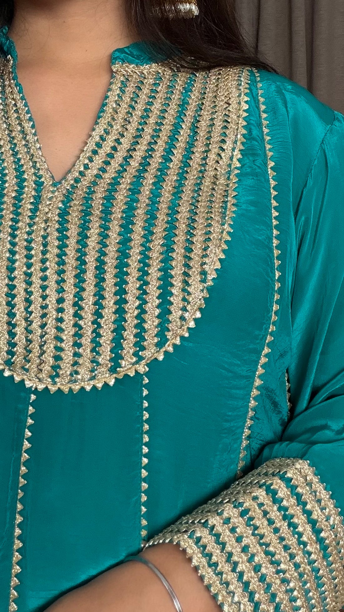 Aqua Noor – Crepe Silk Tulip Pant Set
