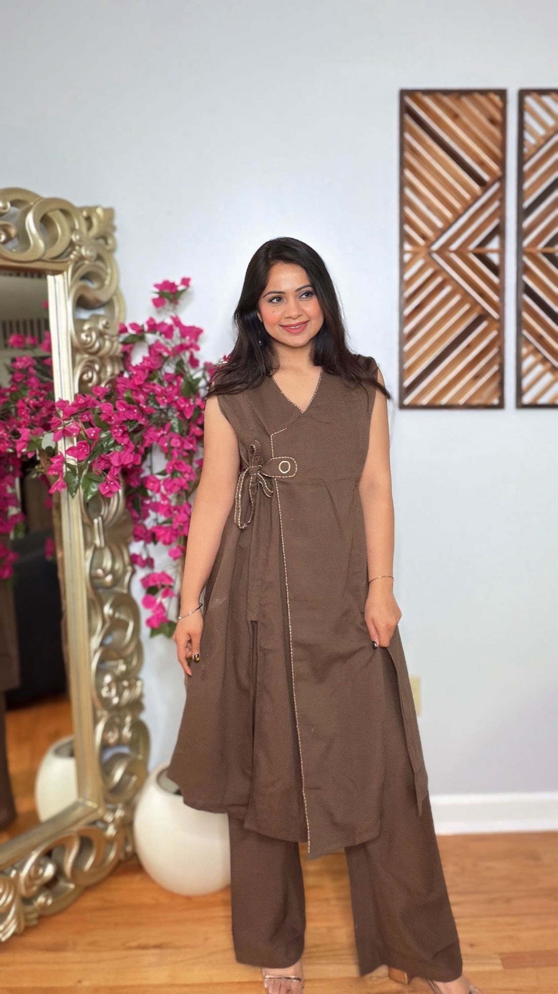 Vireza Wrap – Linen Cotton Co-ord Set
