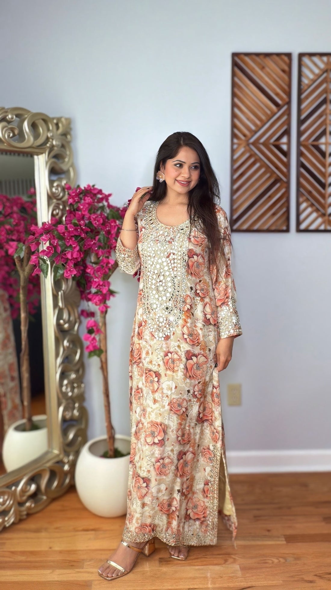 Zoraya Mirror Kaftan Set