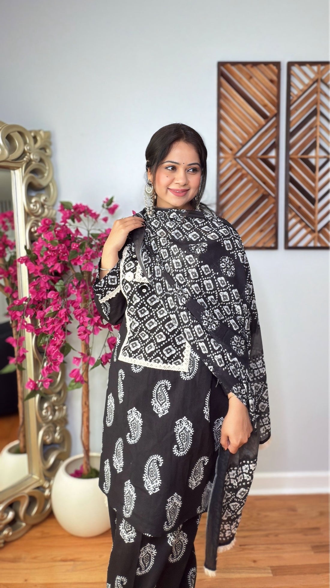 Zivana Handblock Farshi Suit