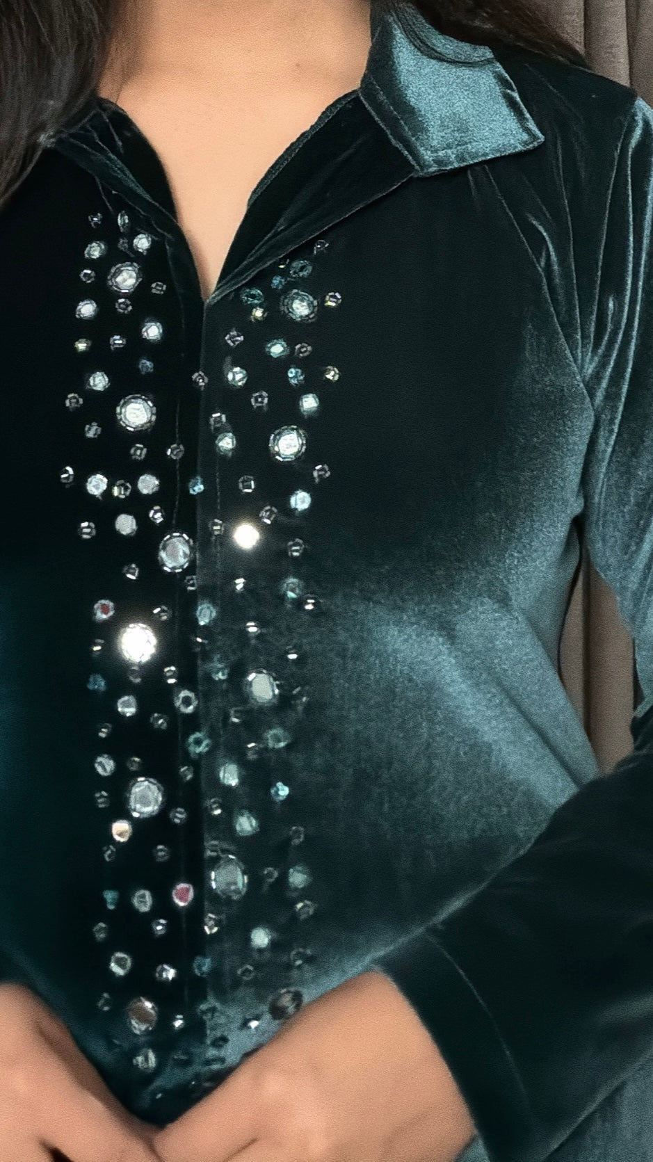 Zuhaira – Velvet Farshi Cord Set