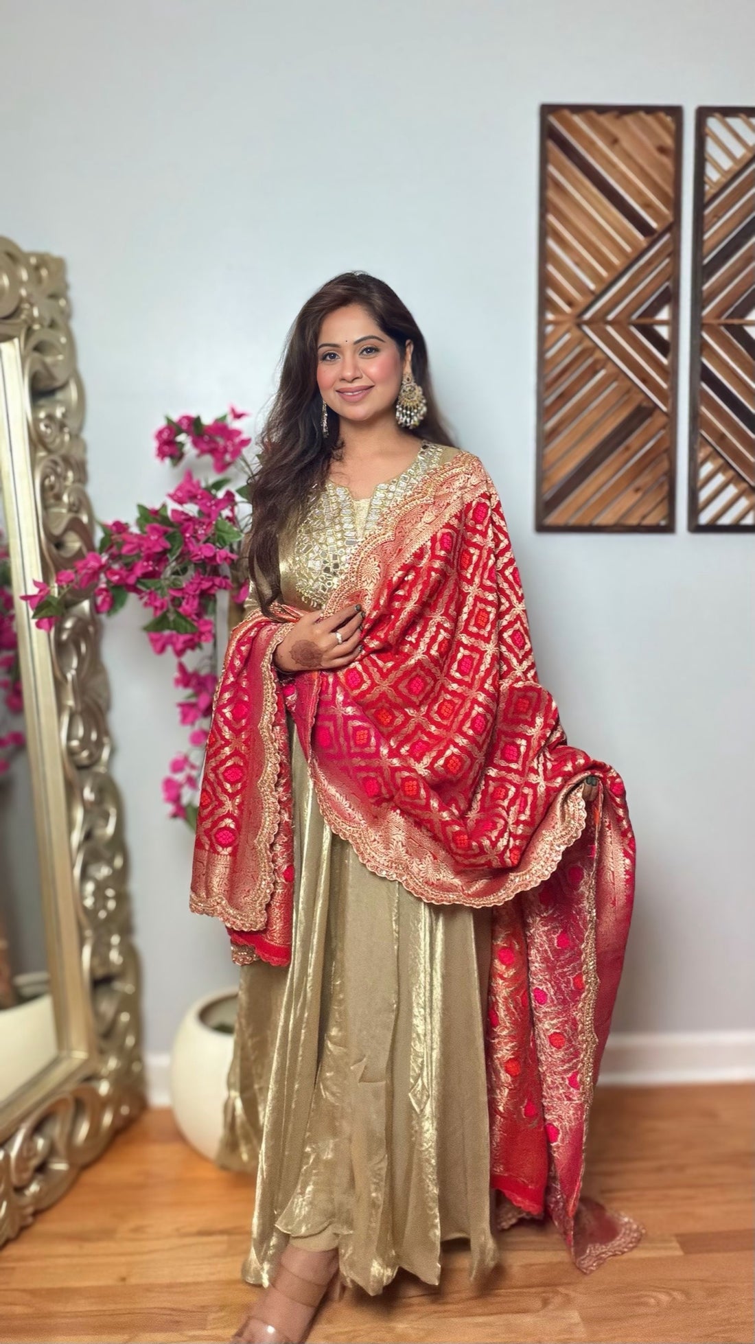 Kanchita Banarasi Bandhani Dupatta