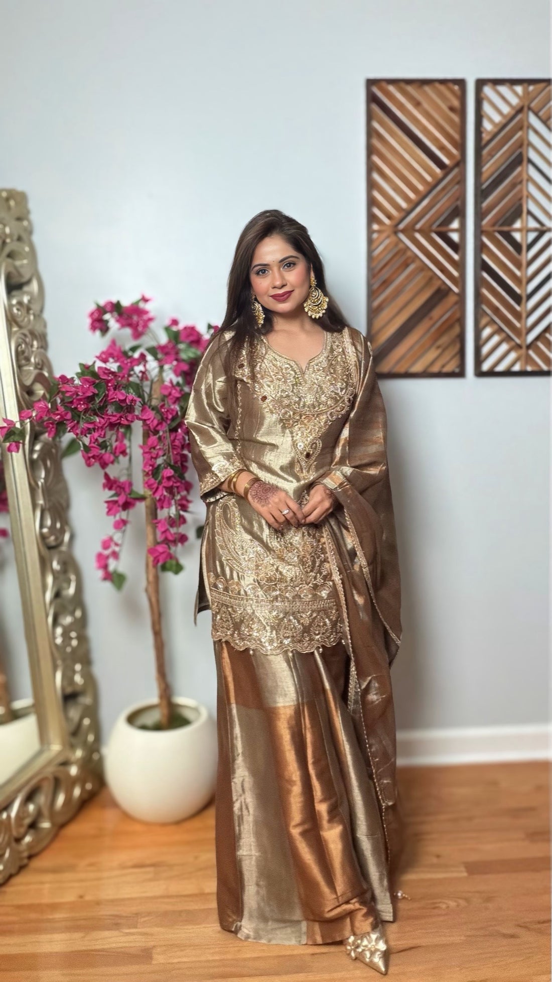 Sona Chandi – Kanjivaram Silk Sharara Suit
