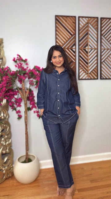 Nyvexa Denim Luxe Coord Set